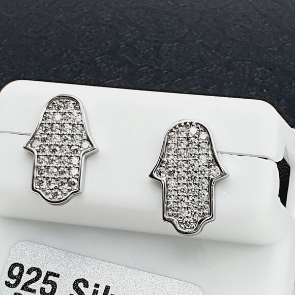 "925 sterling silver luxury CZ earrings for women/girls, Best for RJUS21… - Picture 4 of 11